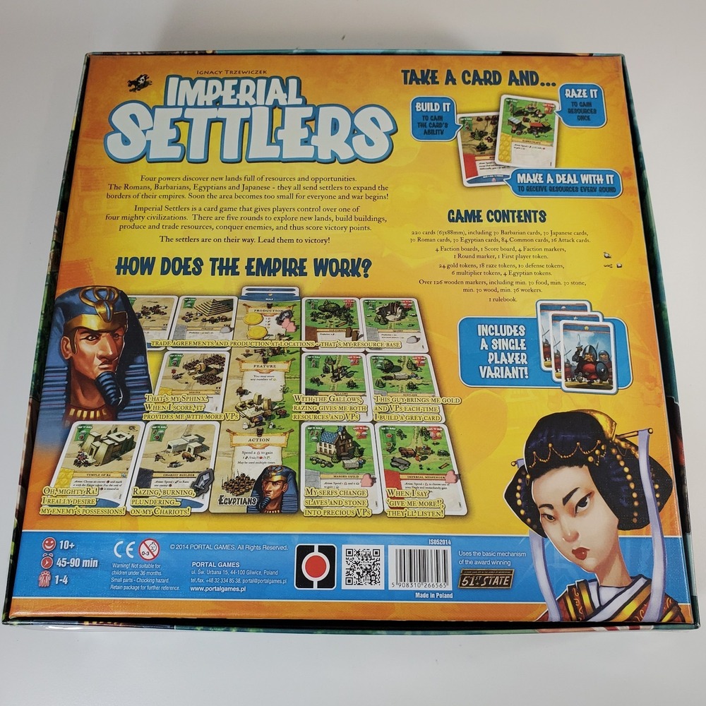 Unplayed Imperial Settlers Card Board Game + Why Can't We Be Friends Expansion - Picture 8 of 8